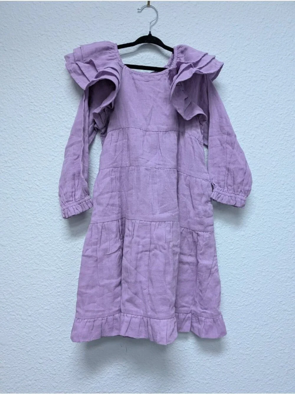 Kate Quinn Organic Cotton Gauze Orchid Bloom Angelica Dress 5Y Purple
